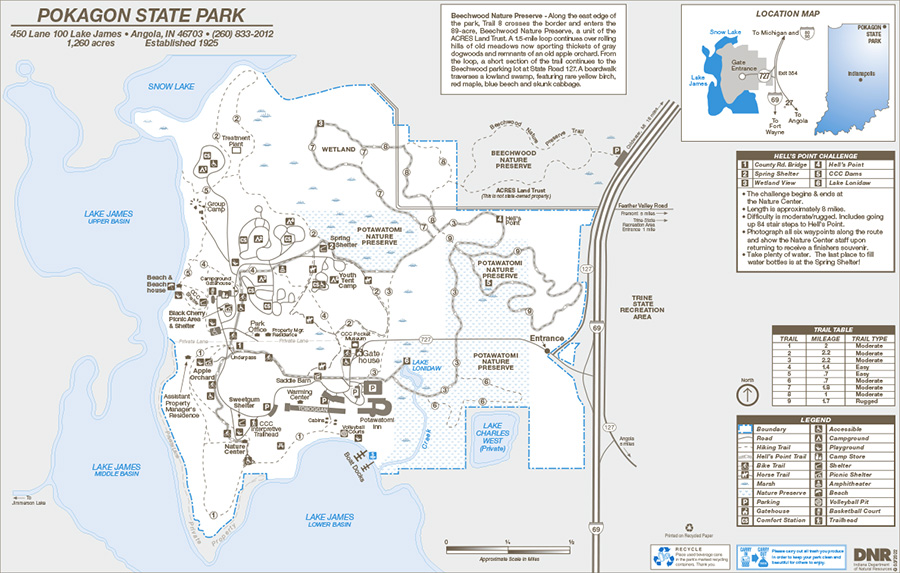 Pokagon State Park Trails