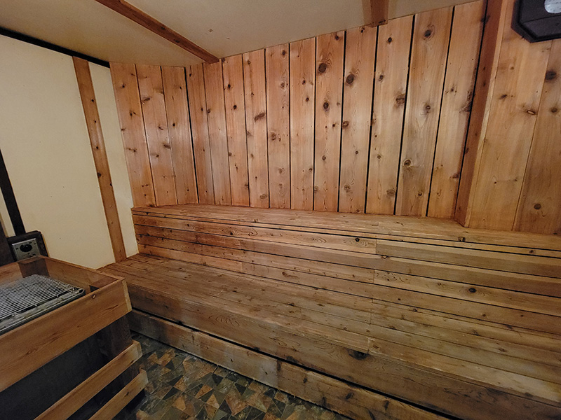 Sauna at the Potawatomi Inn