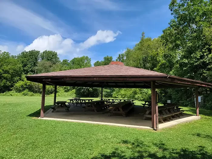apple orchard shelter in pokagon state park
